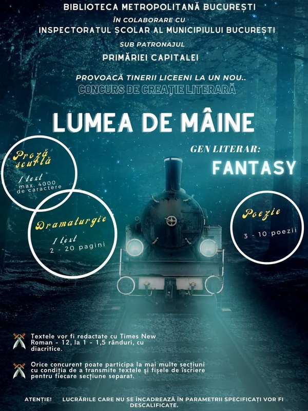 Afis Concurs Lumea de maine